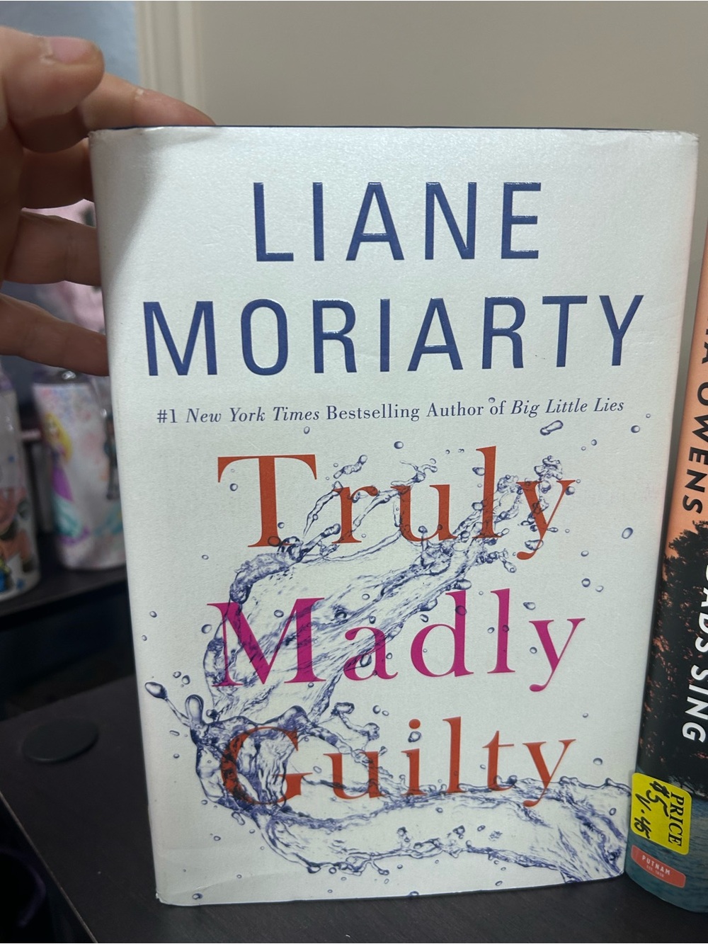 Liane Moriarty "Truly Madly Guilty" Hardcover - White with Blue & Pink Accents